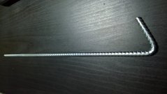 Kolík kovový střední 36cm - 10ks