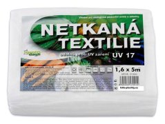 Netkaná textilie bílá 1,6x5m UV 24měs.