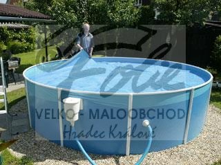 Plachta na bazén Marimex solární bublinková kruh 4,6m Modrá - silná