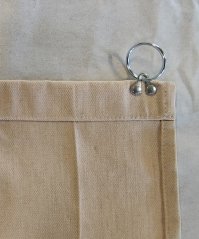 Závěs z termoizolační látky Režné se závěsnými oky