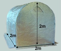 Náhradní plachta na zahradní fóliovník 2 x 2 x 2m (typ 10)