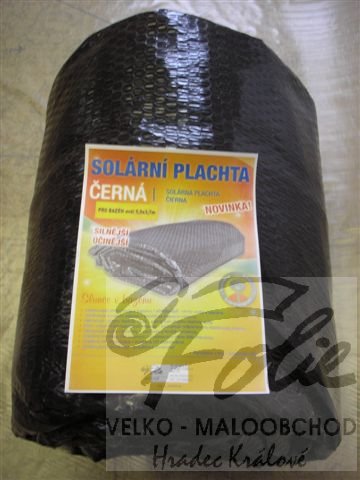 Plachta na bazén solární bublinková ovál 3,66 x 5,48m Černá standart