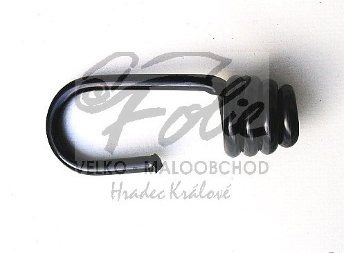 Háček spirálový černý délka 6cm Háček spirálový černý délka 6cm