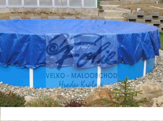Plachta na bazén krycí kruh 8,2m světle modrá - 140g/m2