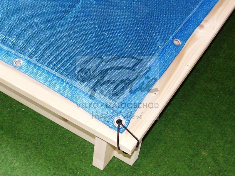 Krycí síť na pískoviště - 2x2m Modrá +gumolano Zdarma