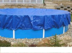 Plachta na bazén krycí kruh 3,6m modrá standart