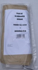 Krycí síť na pískoviště - 1,5x1,5m Okrová +gumolano Zdarma