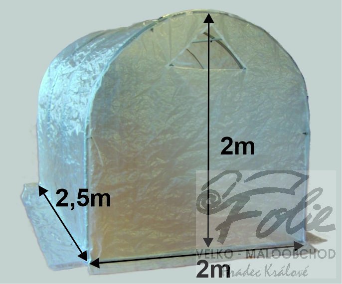 Plachta na fóliovník 2 x 2,5 x 2m (typ 11)