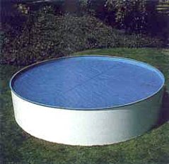 Plachta na bazén solární 180mic modrá kruh 3,81m