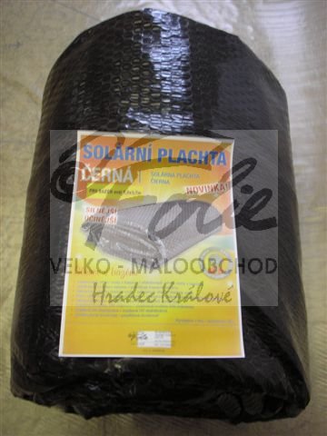 Plachta na bazén solární bublinková ovál 3,66 x 5,48m Černá silná