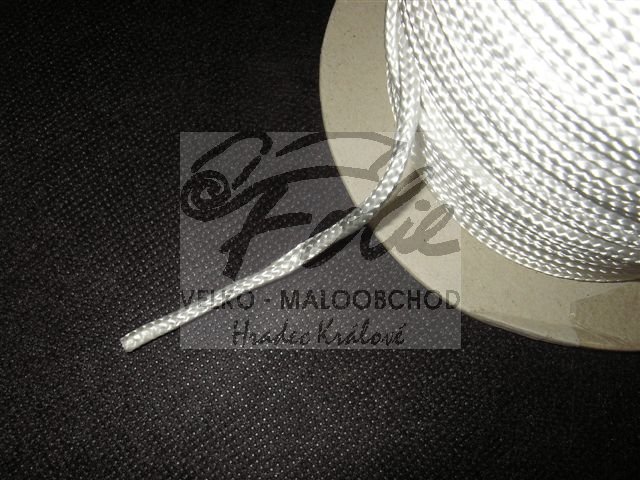 Šňůra pletená 4mm - metráž Šňůra pletená 4mm - metráž