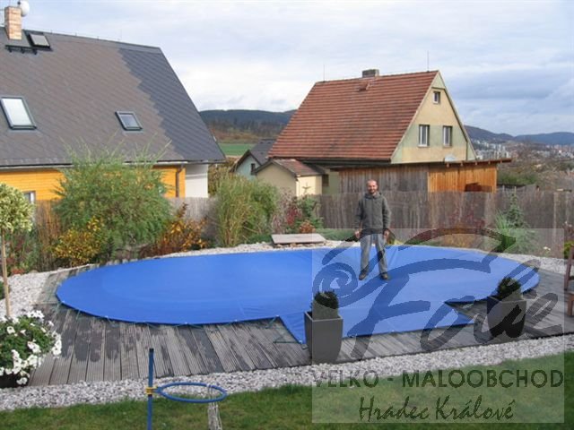 Síť bezpečnostní na bazén kruh 3,7m Modrá - Výprodej Síť bezpečnostní na bazén kruh 3,7m Modrá - Výprodej