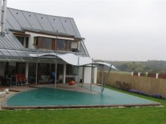 Plachta na bazén bezpečnostní síť Zelená - 1m2
