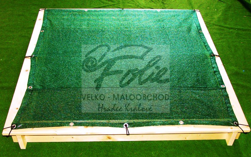 Krycí síť na pískoviště 1,2 x 1,2m Zelená +gumolano Zdarma