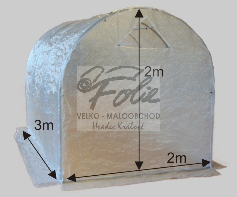 Náhradní plachta na zahradní fóliovník 2 x 2 x 3m (typ 5)