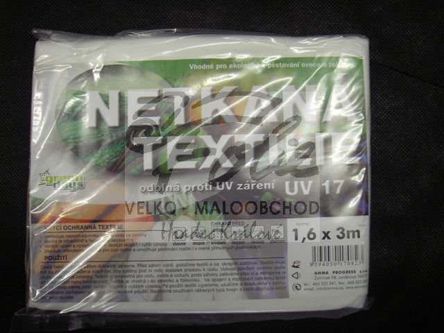 Netkaná textilie bílá 1,6 x 3m UV