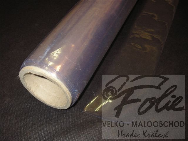 Folie čirá, kouřová Crystal 0,6mm š.137cm - Role 20m