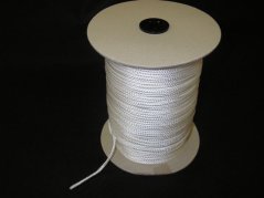 Šňůra pletená průměr 4mm role 200m bílá