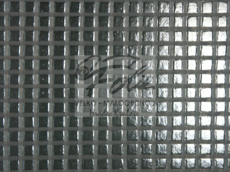 Závěs z čiré folie PVC 625g/m2 s mřížkou