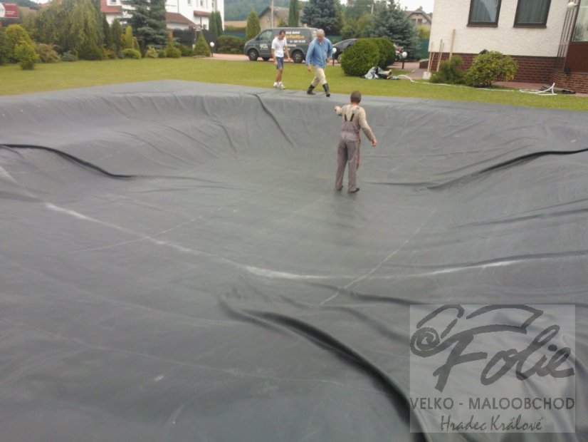 Jezírková folie kaučuková š. 4,5m - Metráž