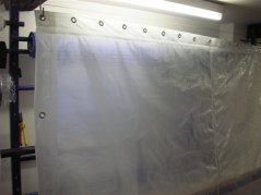 Plachta zakrývací kašírovaná 175g/m2 Mléčná s oky - NA MÍRU