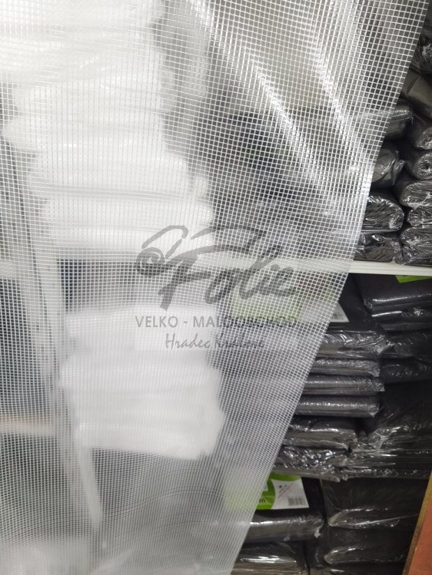 Folie čirá s mřížkou 625g/m2 šíře 250cm role 30m