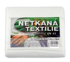 Netkaná textilie bílá 1,6x10m UV 24měs.