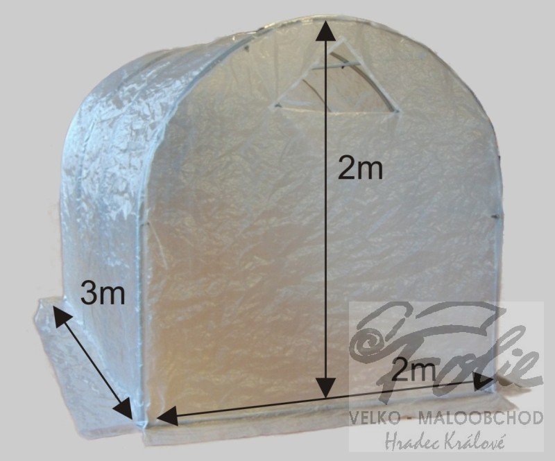 Plachta na fóliovník 2 x 2 x 3m (typ 5)