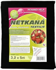 Netkaná textilie černá 3,2x5m UV 24měs.