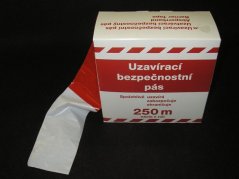 Páska červeno-bílá výstražná 250m