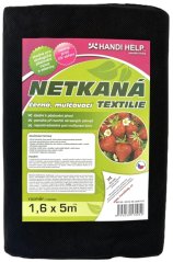 Netkaná textilie černá 1,6x5m UV 24měs.