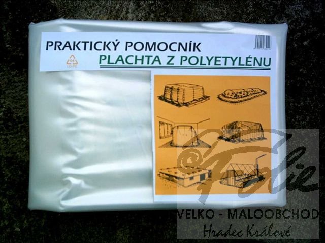 Plachta PE 5 x 6m síla 0,1mm