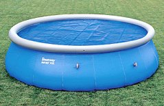 Plachta na bazén solární 180mic Modrá kruh 2,5m