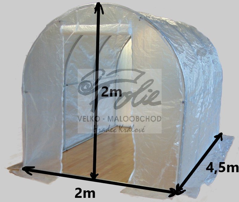 Náhradní plachta na zahradní fóliovník 2 x 2 x 4,5m (typ 6)