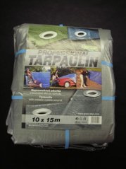 Plachta krycí s oky 10 x 15m Professional