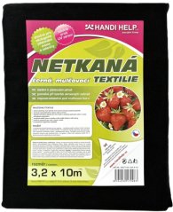 Netkaná textilie černá 3,2x10m UV 24měs.