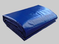 Plachta krycí modro-černá silná 200g/m2 obdélník 1,5x3m - Výprodej