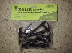 Kolík pro uchycení netkané textilie černý 10ks