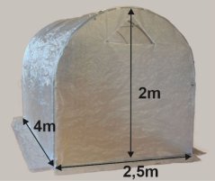 Náhradní plachta na zahradní fóliovník 2 x 2,5 x 4m (typ 9)