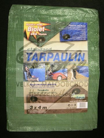 Plachta krycí s oky 3 x 4m Standart