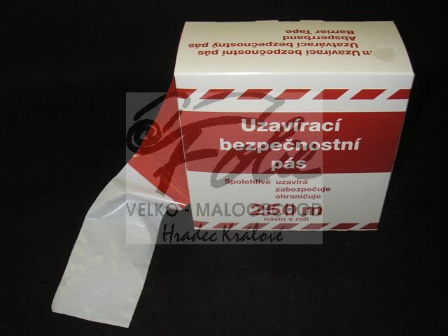 Páska červeno-bílá výstražná 250m