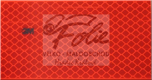 Samolepící odrazová folie - červená 1m