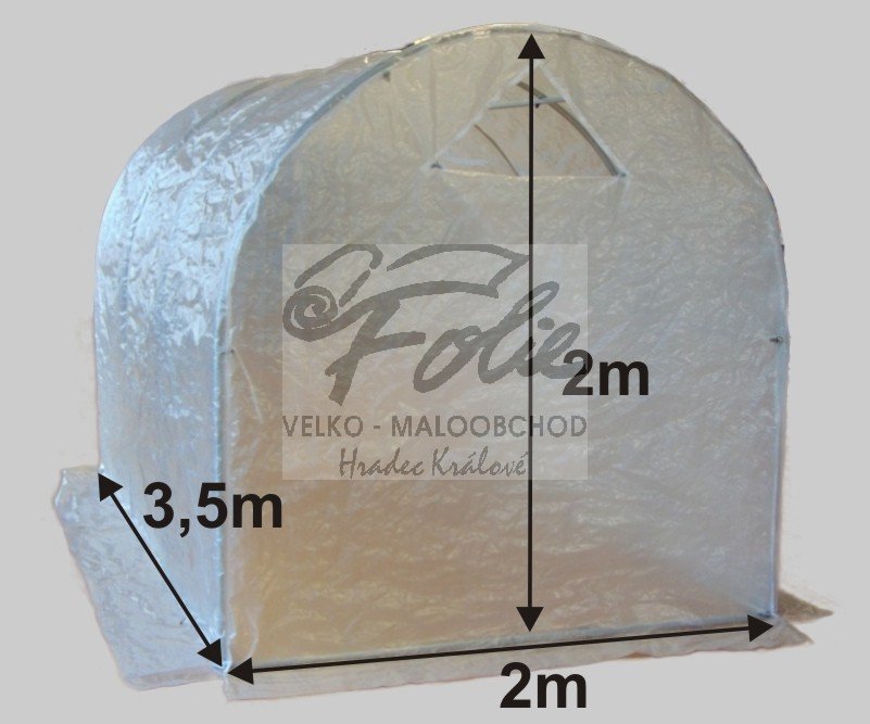 Plachta na zahradní fóliovník 2 x 2 x 3,5m (typ 8) Plachta na zahradní fóliovník 2 x 2 x 3,5m (typ 8)