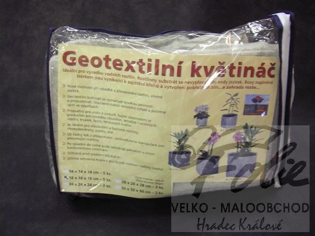 Geotextilní květináč 18x18x18cm 5ks