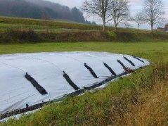 Plachta silážní 14 x 50m černo-bílá