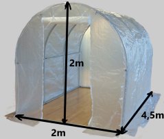 Plachta na fóliovník 2 x 2 x 4,5m (typ 6)