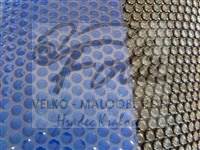 Plachta na bazén solární bublinková 3,5 x 5m Modro-černá silná