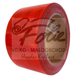 Samolepící odrazová folie 3M - Role 50m červená